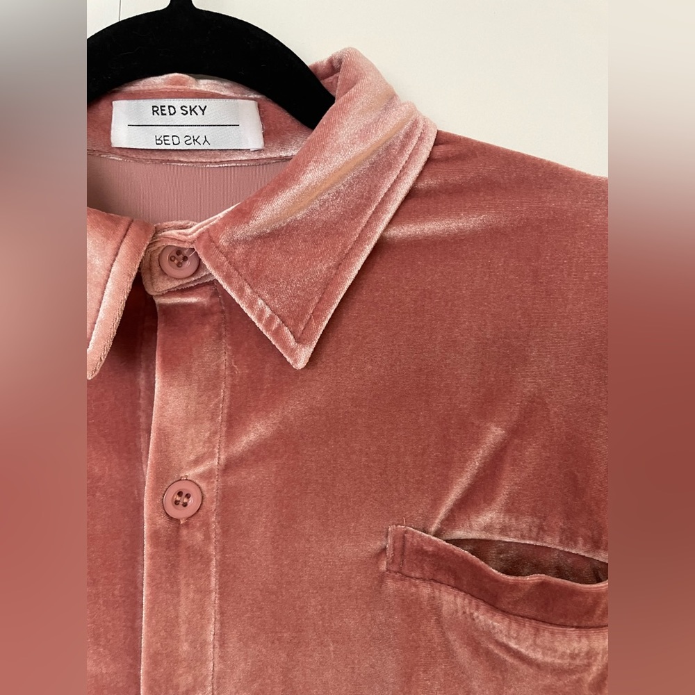 Pink Velvet Women's Top